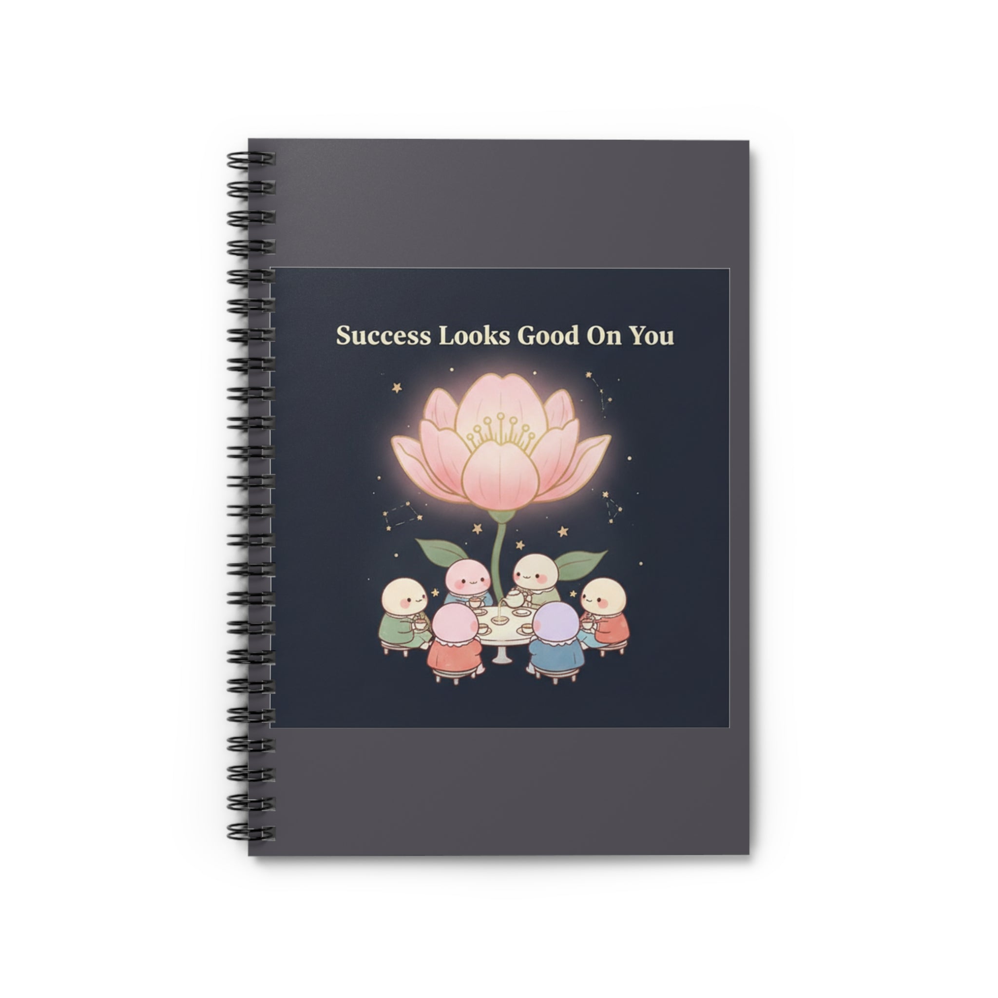 Tiny Chibi Creatures Spiral Notebook – Success Looks Good on You