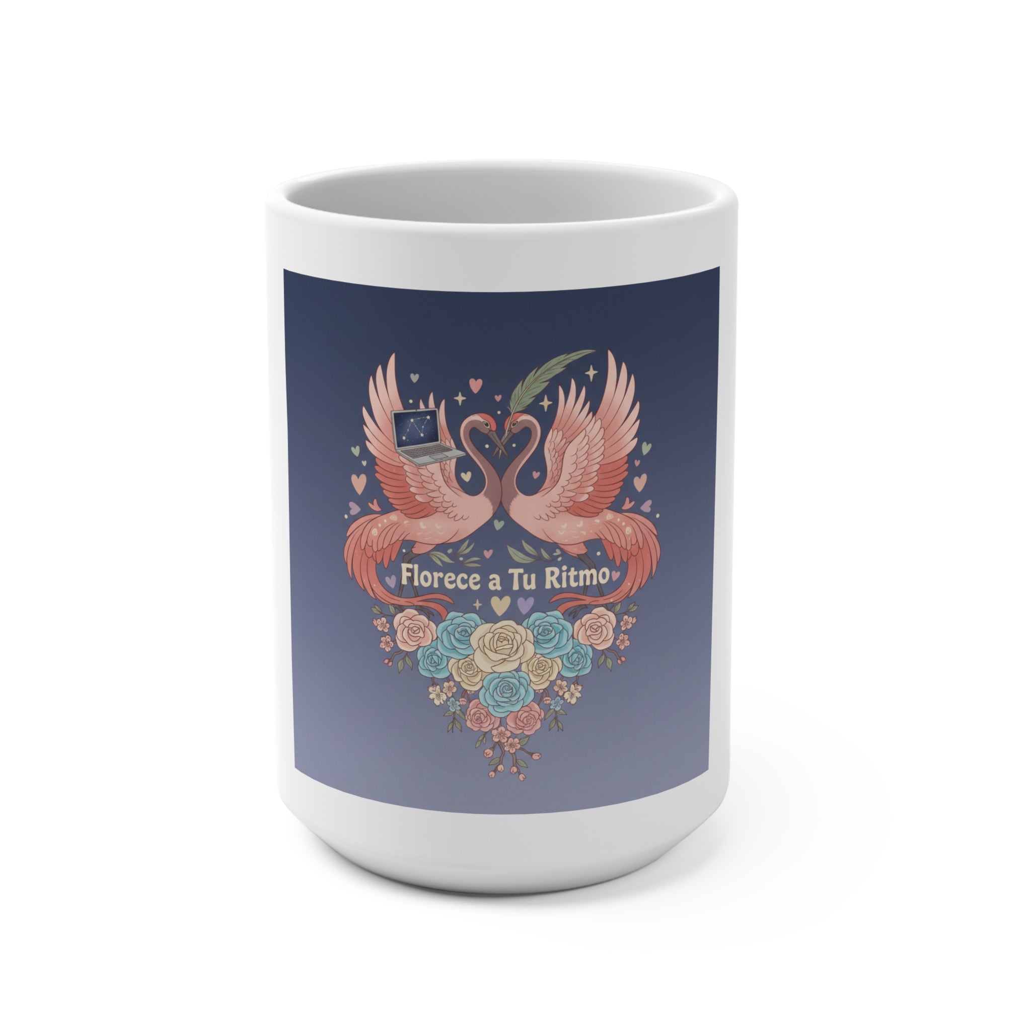Florece a Tu Ritmo Flamingo Mug 15oz