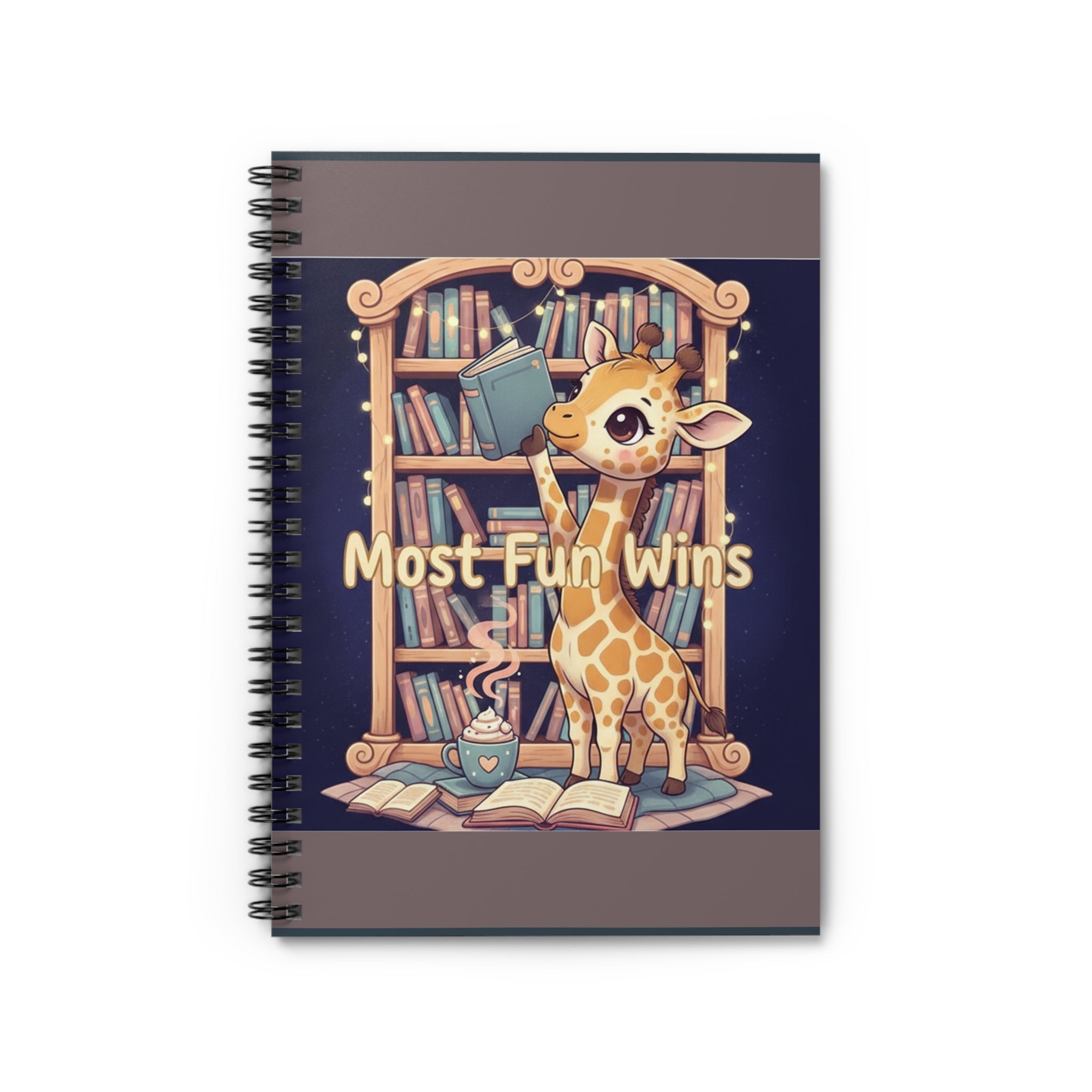 Giraffe Spiral Notebook – Most Fun Wins