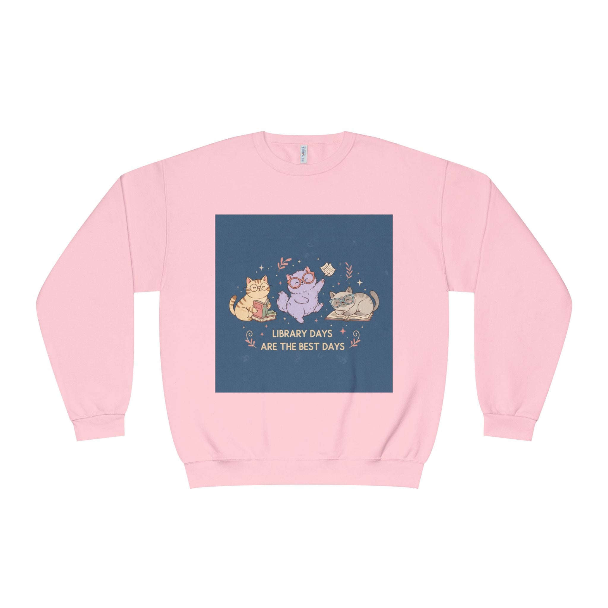 Cats With Glasses Crewneck Sweatshirt – Library Days Are the Best Days