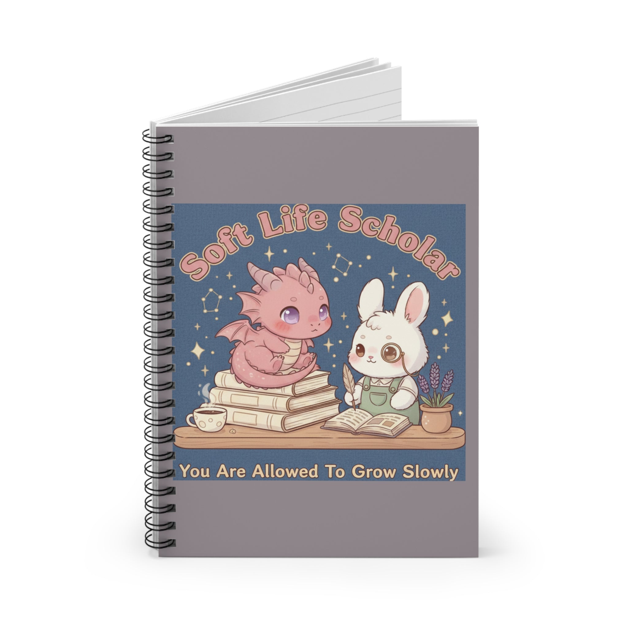 Dragon Spiral Notebook – Soft Life Scholar You Are Allowed to Gro