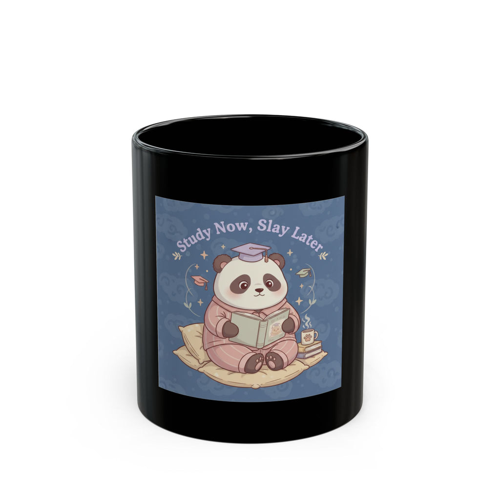 Bear Black Mug 11oz – Study Now Slay Later