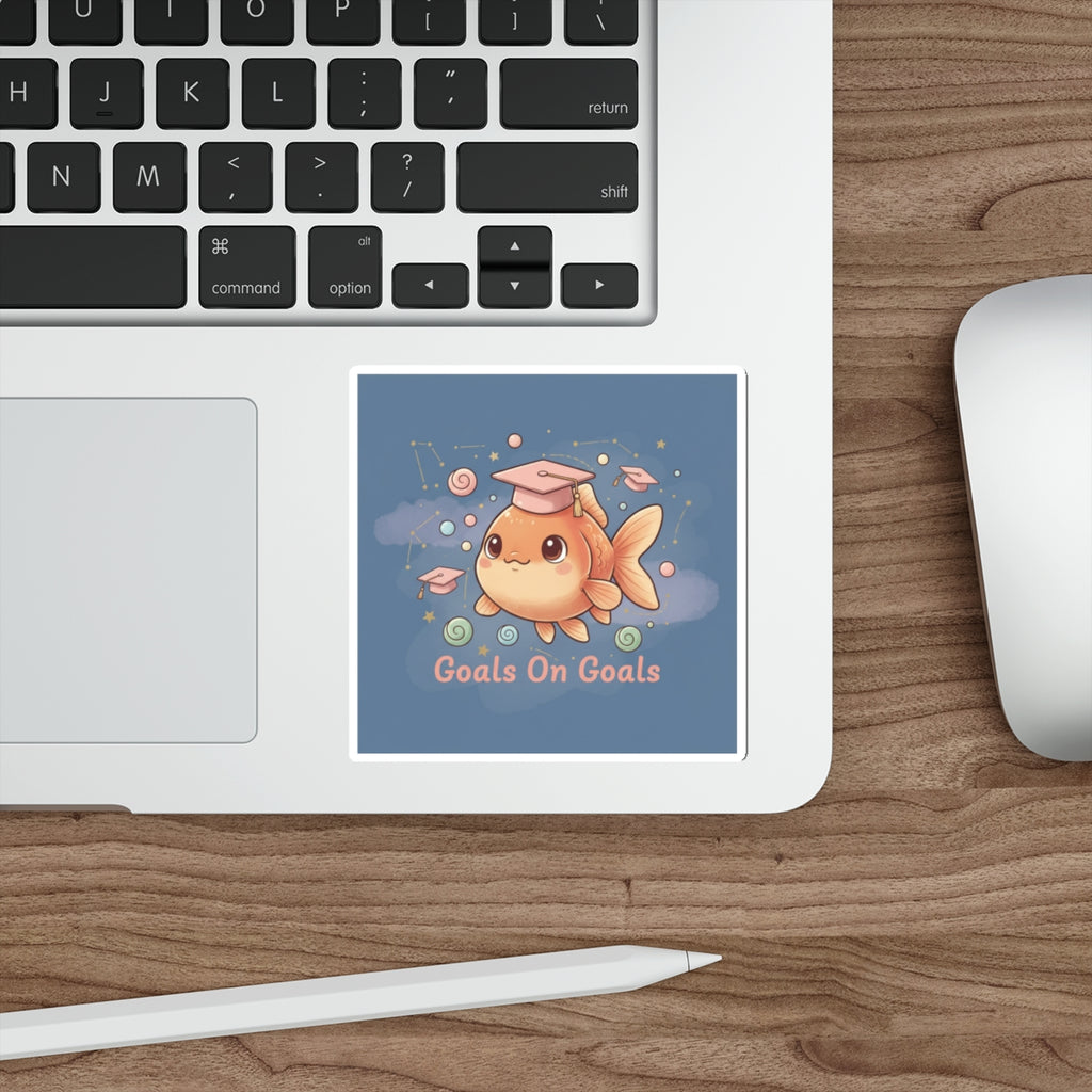 Goldfish Die-Cut Sticker – Goals on Goals