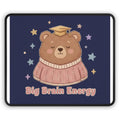 Bear Mouse Pad – Big Brain Energy