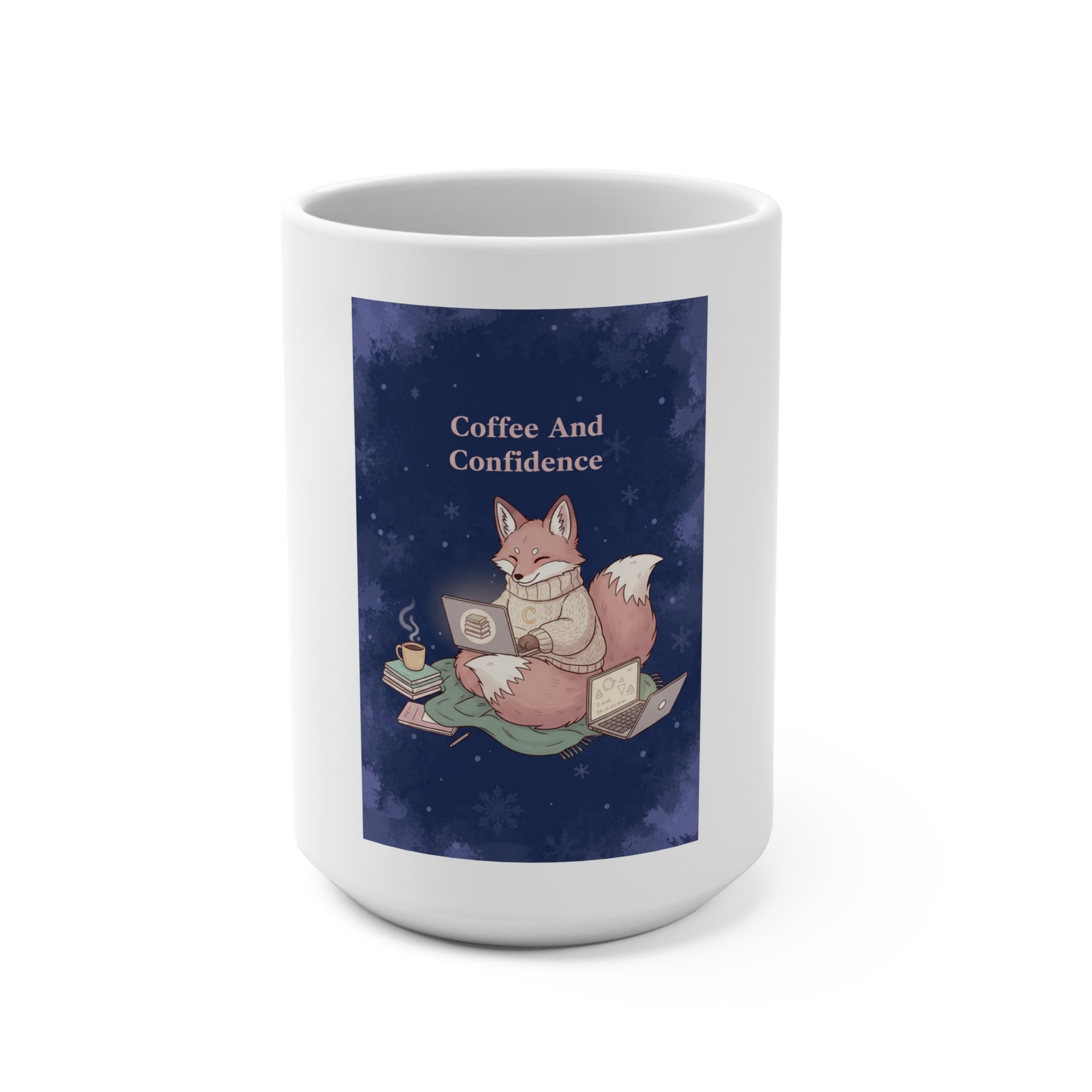 Kitsune Mug 15oz – Coffee and Confidence