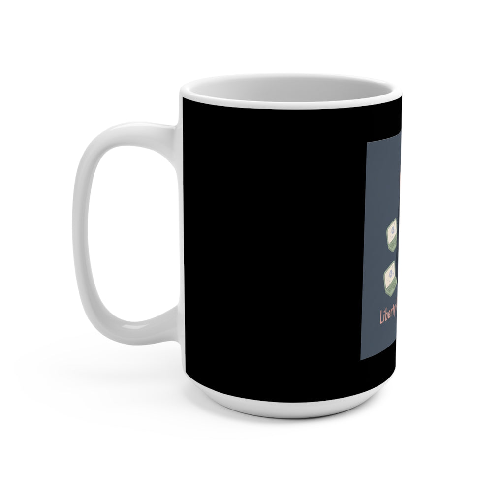 Black Cat Mug 15oz – Liberty and Justice for All