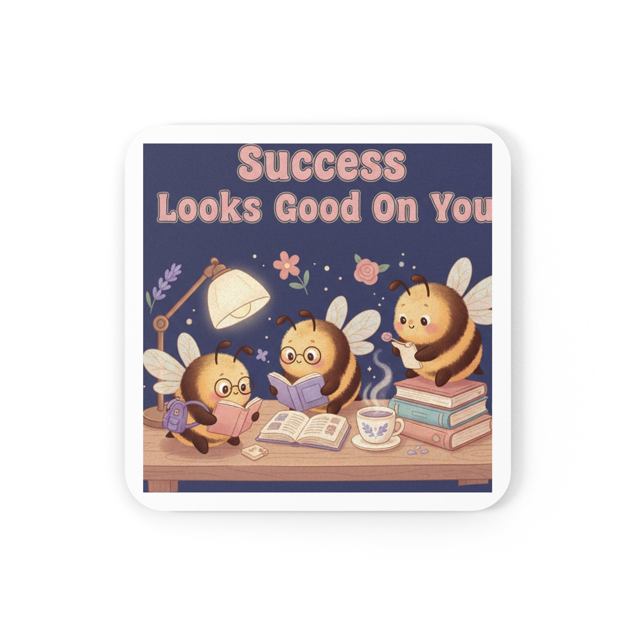 Honeybees Cork Coaster – Success Looks Good on You