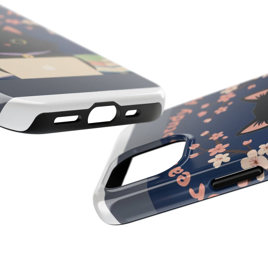 Black Cat Tough Phone Case – Dream Big Study Hard