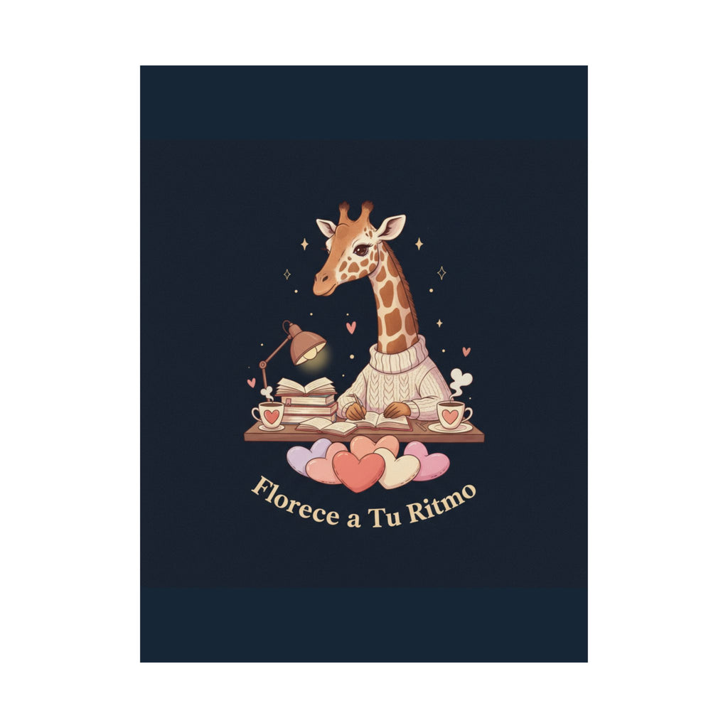 Florece a Tu Ritmo Giraffe Poster