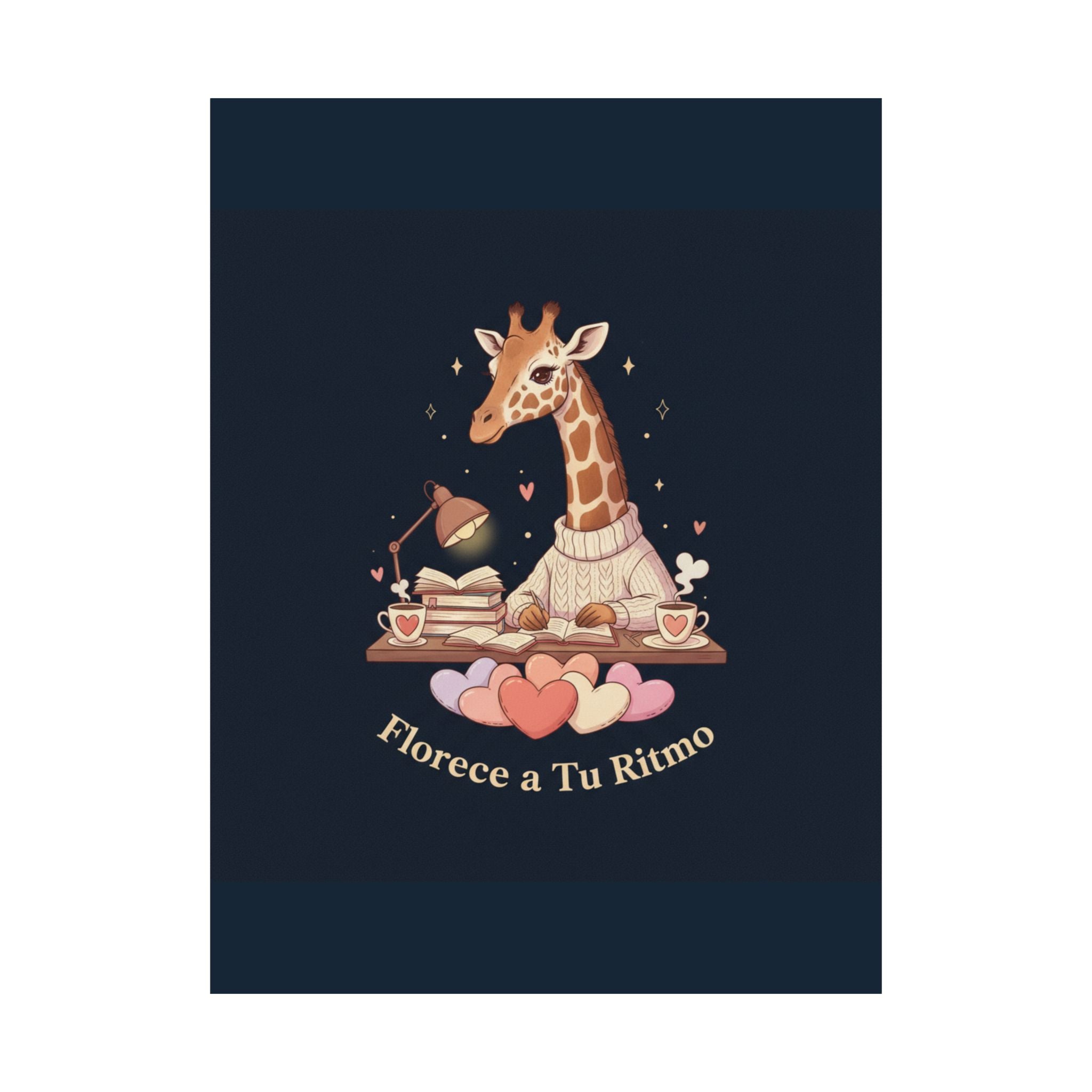 Florece a Tu Ritmo Giraffe Poster