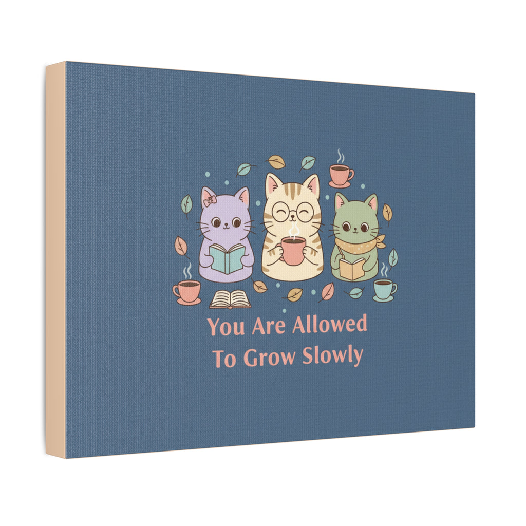 Cats With Glasses Canvas Print – You Are Allowed to Grow Slowly
