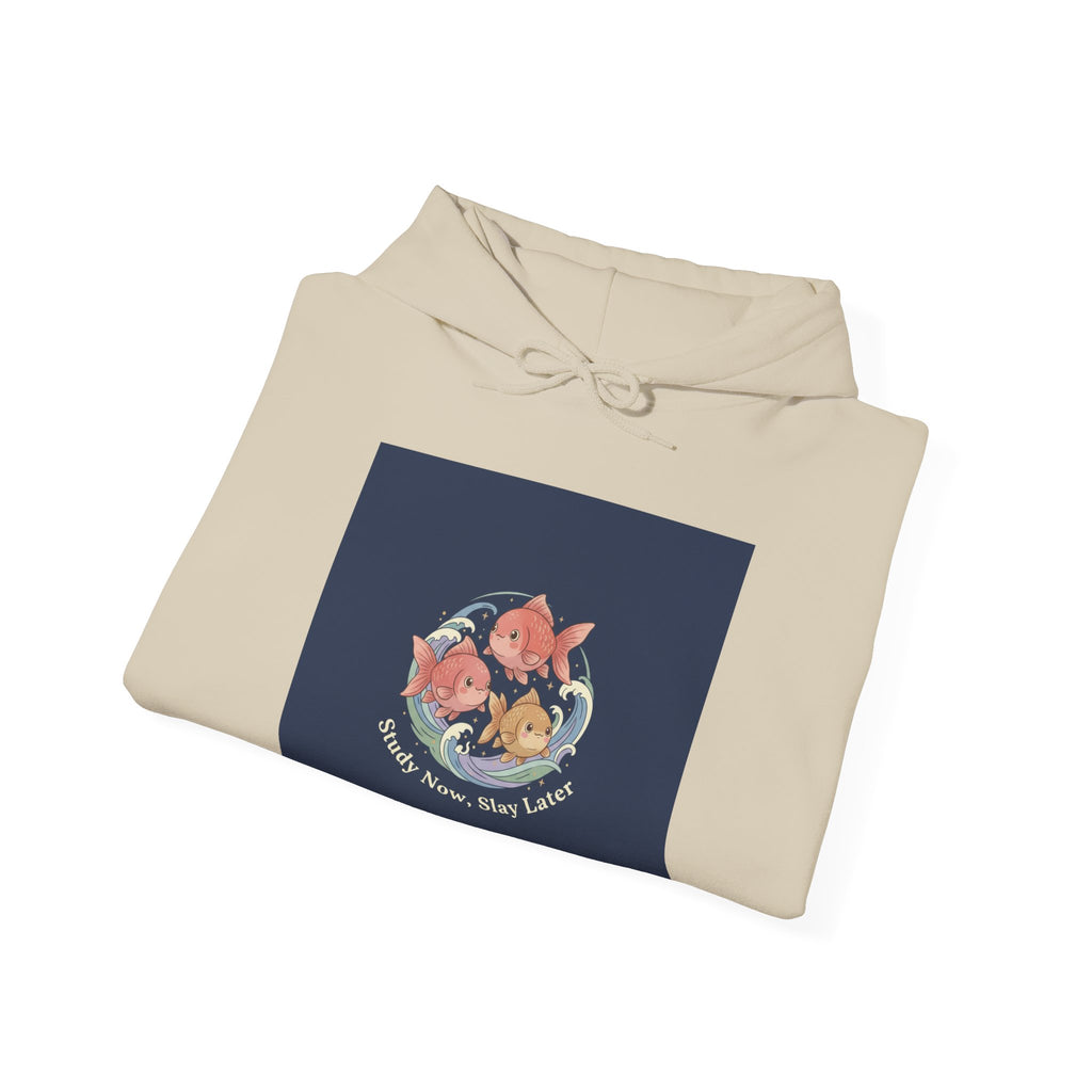 Fish Hoodie – Study Now, Slay Later