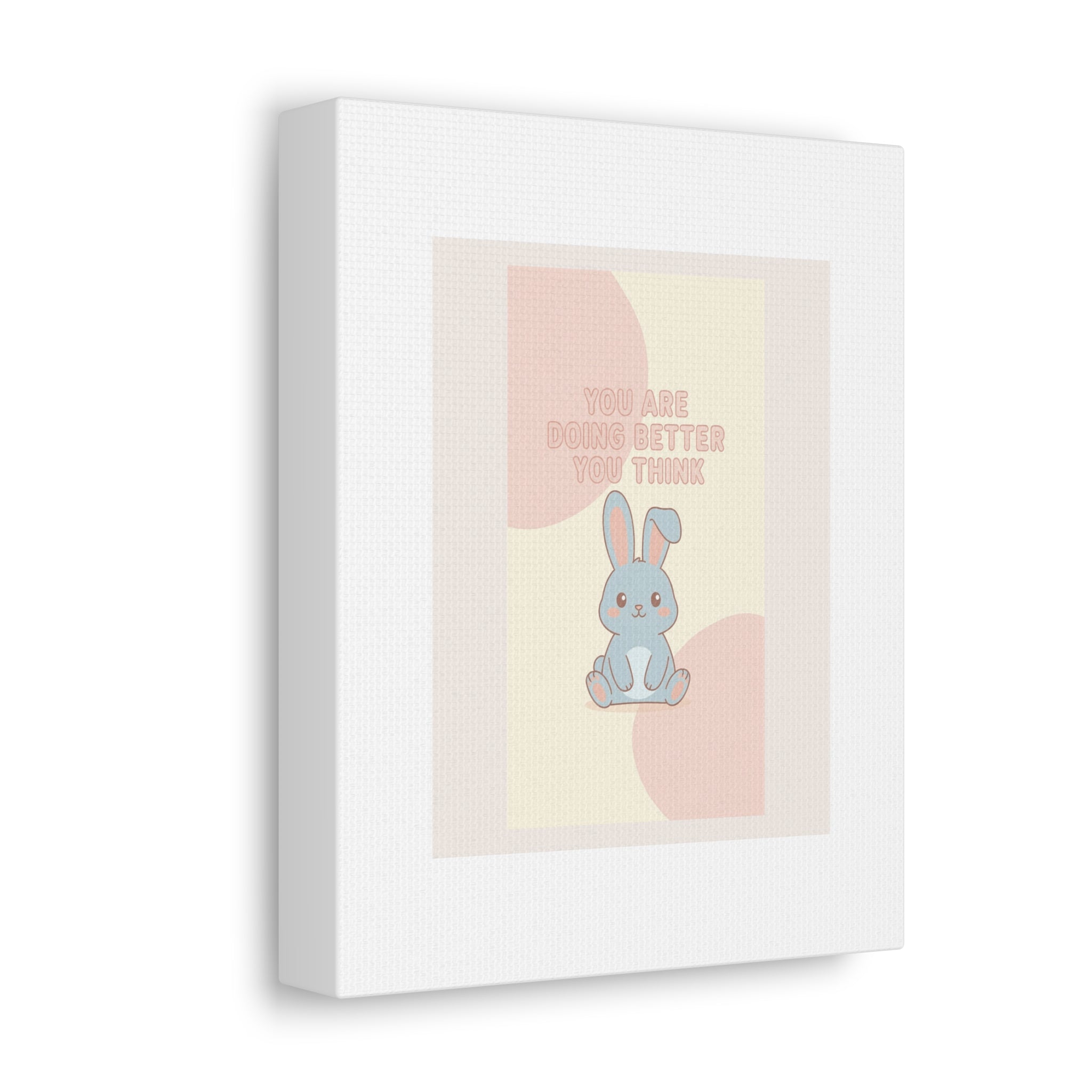 "YOU ARE DOING BETTER YOU THINK" Black Cat Canvas | Trendy Gift for Her | Lifestyle | KayKay Classics