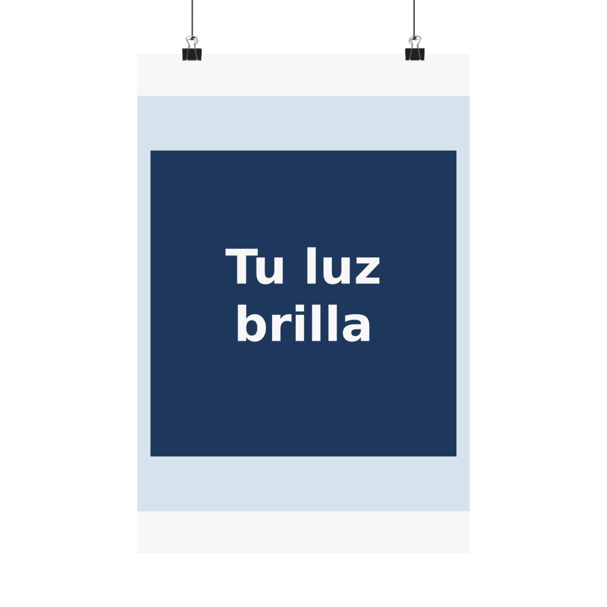 "Tu luz brilla" Black Cat Poster | Trendy Gift for Her | Lifestyle | KayKay Classics