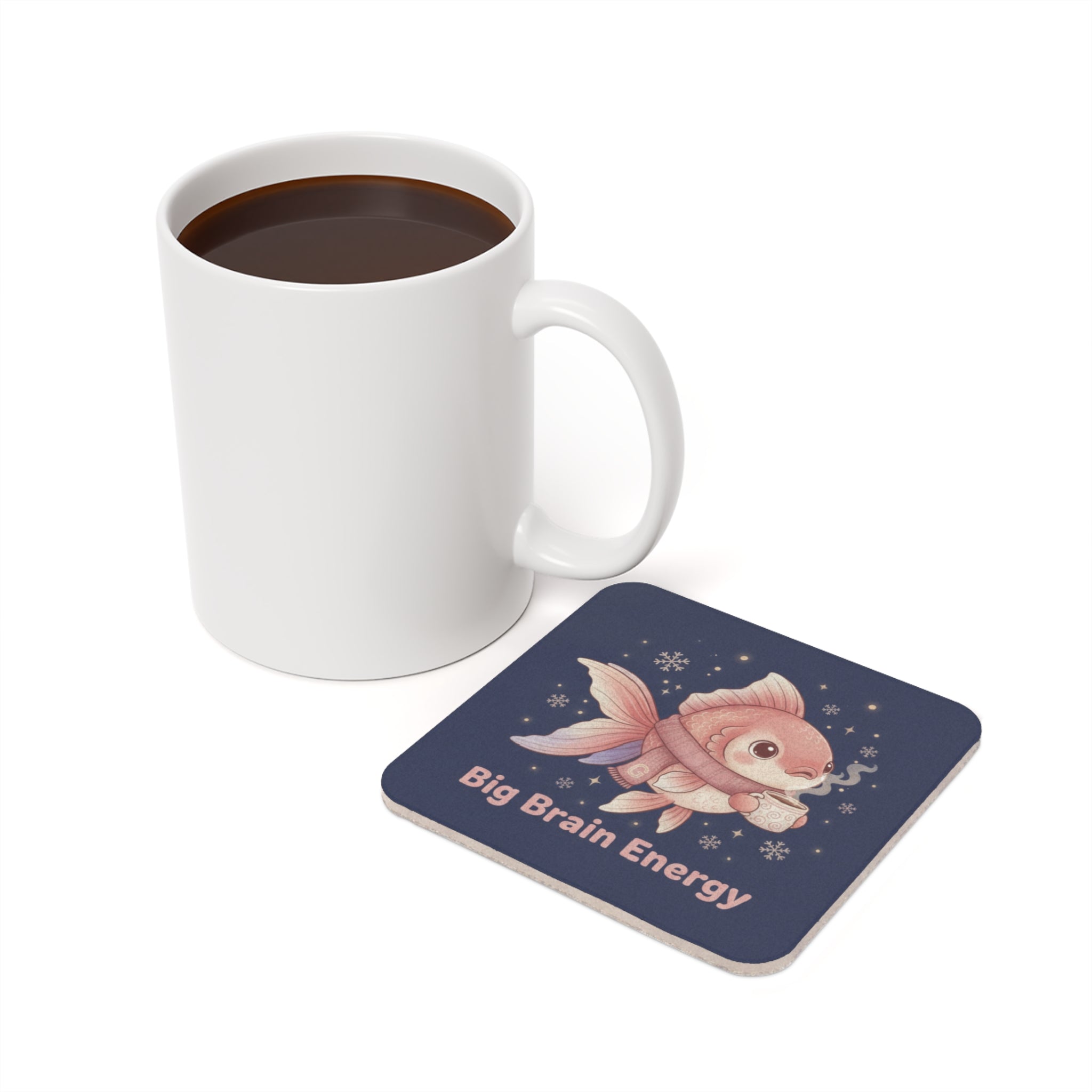 Bear Cork Coaster – Big Brain Energy
