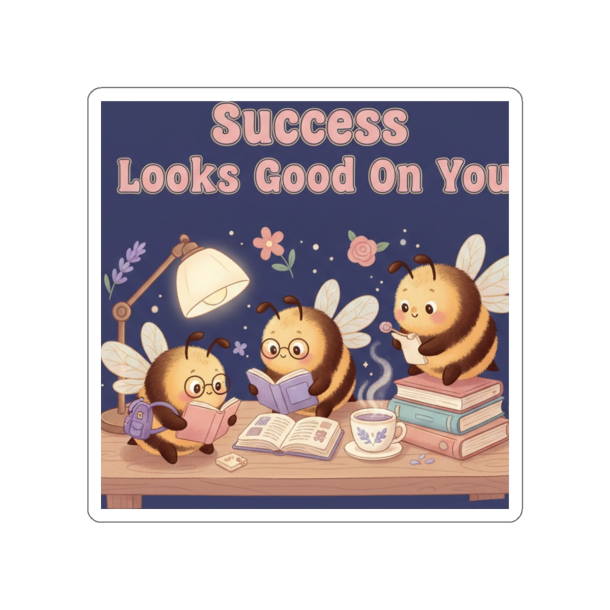 Honeybees Die-Cut Sticker – Success Looks Good on You