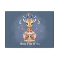 Giraffe Canvas Print – Most Fun Wins