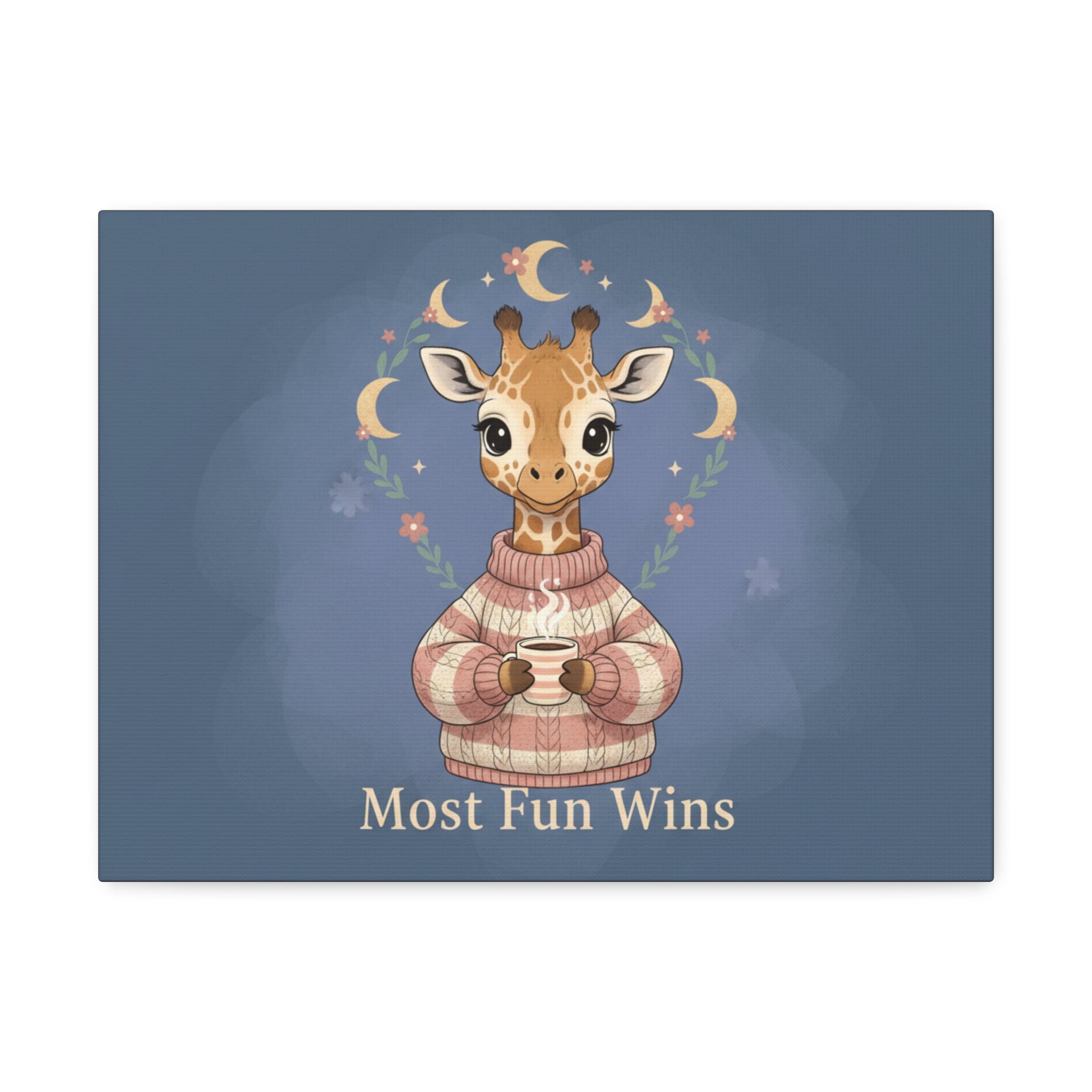 Giraffe Canvas Print – Most Fun Wins