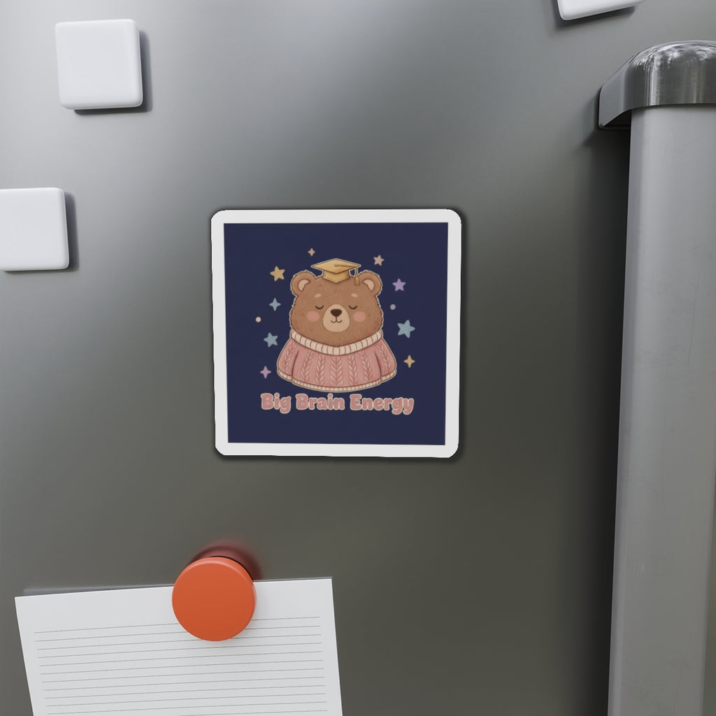 Bear Die-Cut Magnet – Big Brain Energy