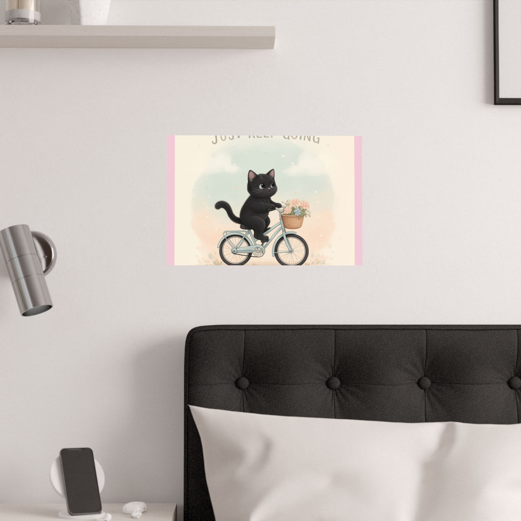 "Design" Black Cat Poster | College Girl Gift | Fashion | KayKay Classics