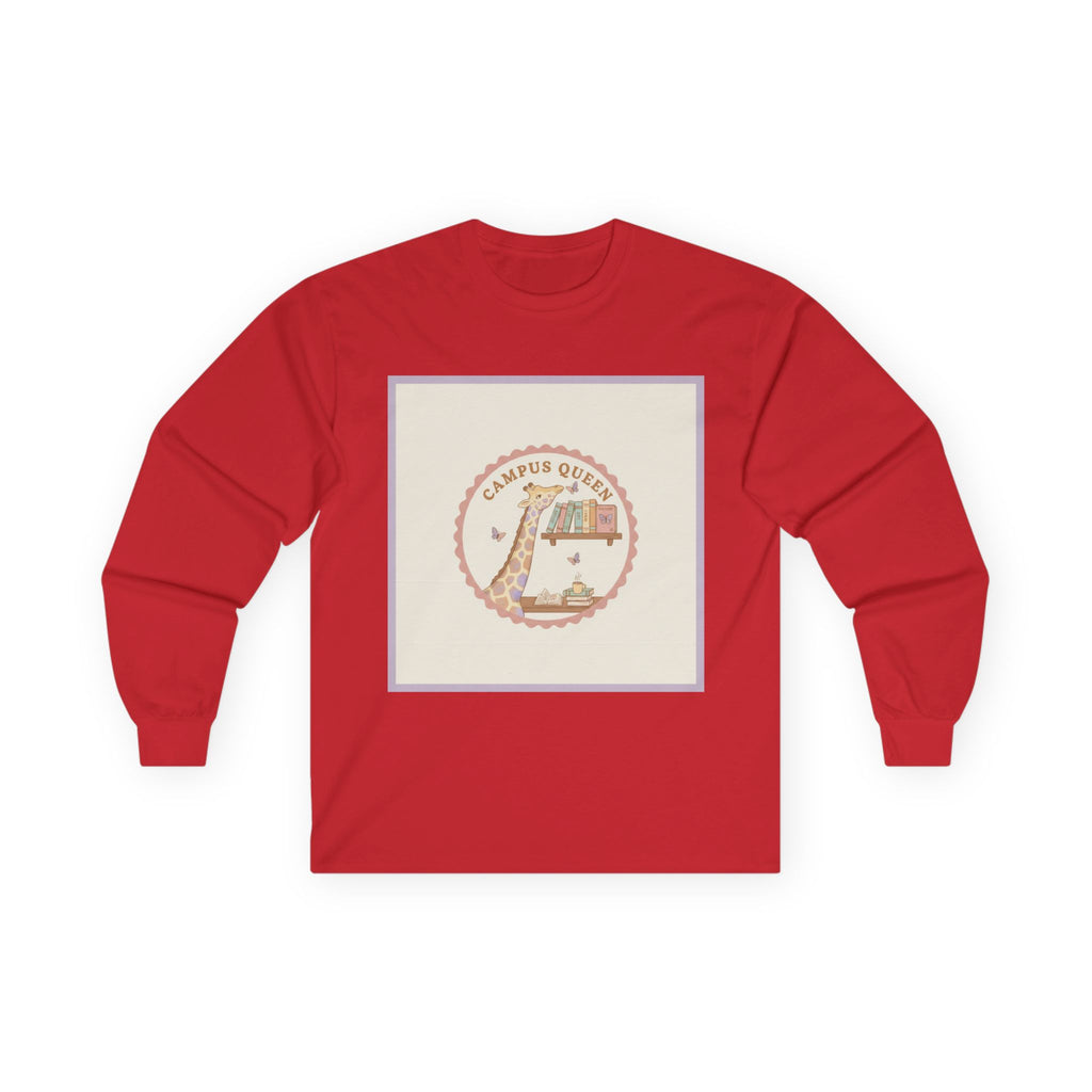 CAMPUS QUEEN Giraffe Long Sleeve Tee