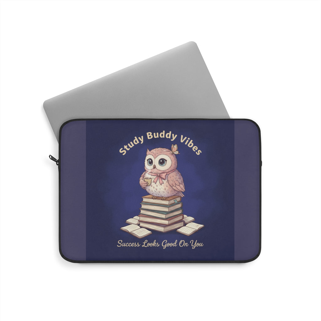 Owl Laptop Sleeve – Study Buddy Vibes Success Looks Good on