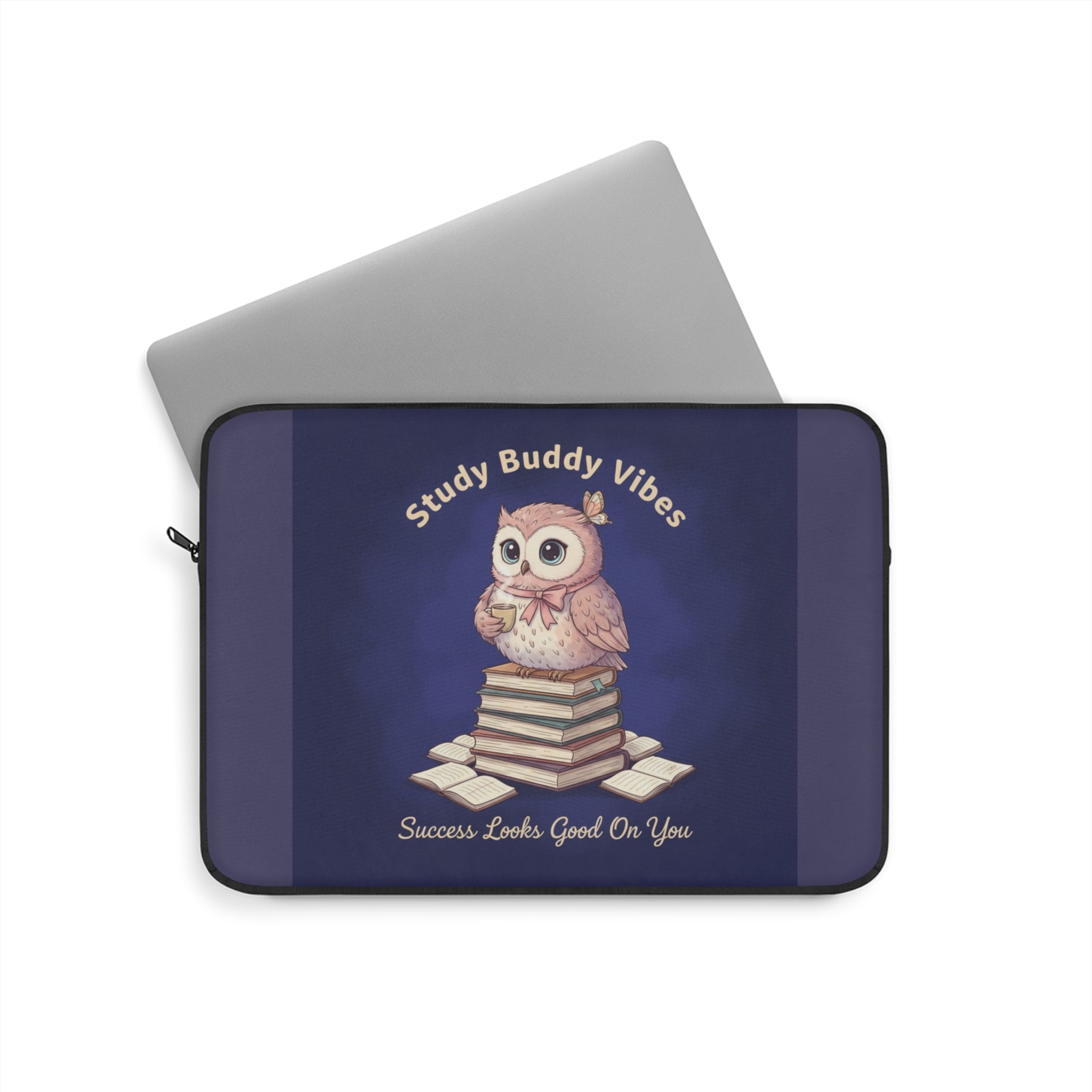 Owl Laptop Sleeve – Study Buddy Vibes Success Looks Good on