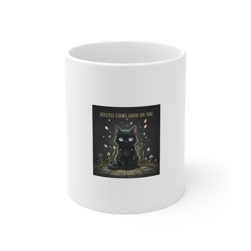 Black Cat Mug 11oz – Success Looks Good on You