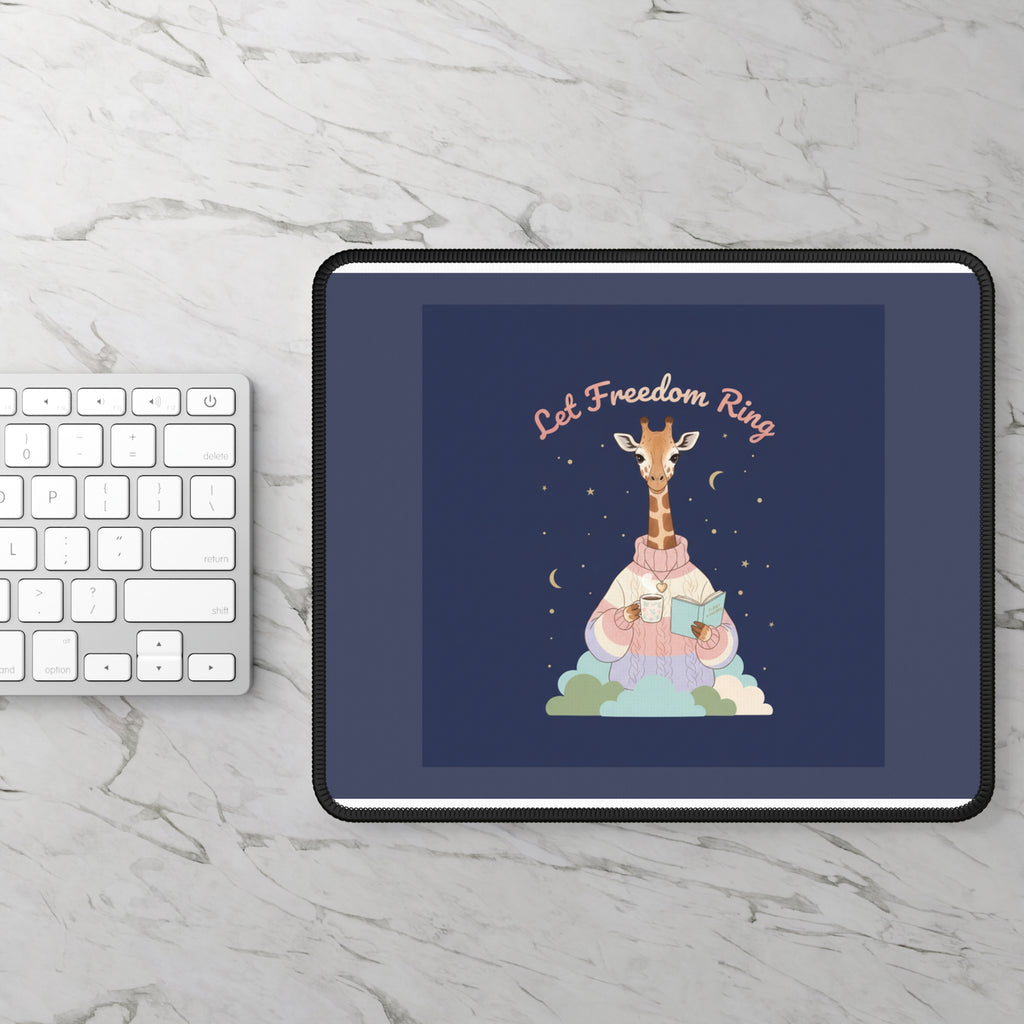 Giraffe Mouse Pad – Let Freedom Ring