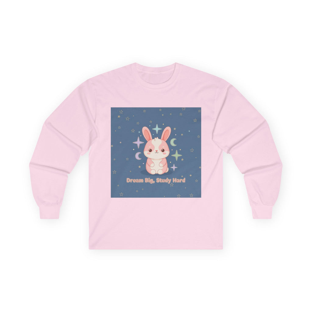 Bunny Long Sleeve Tee – Dream Big, Study Hard