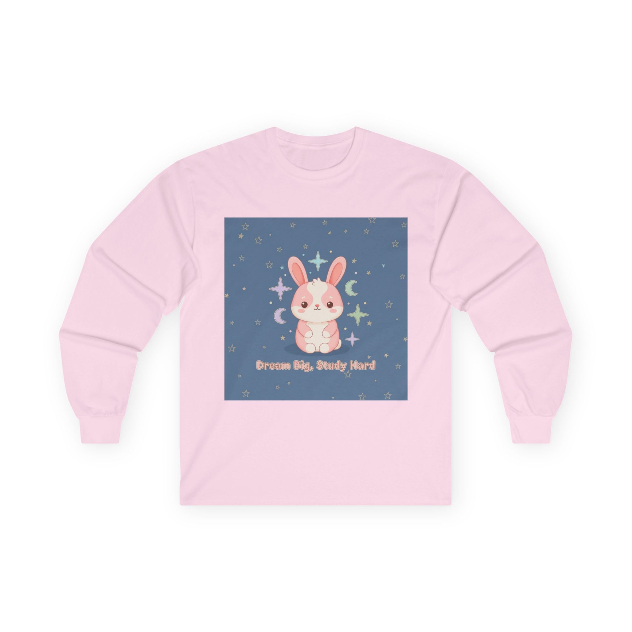 Bunny Long Sleeve Tee – Dream Big, Study Hard