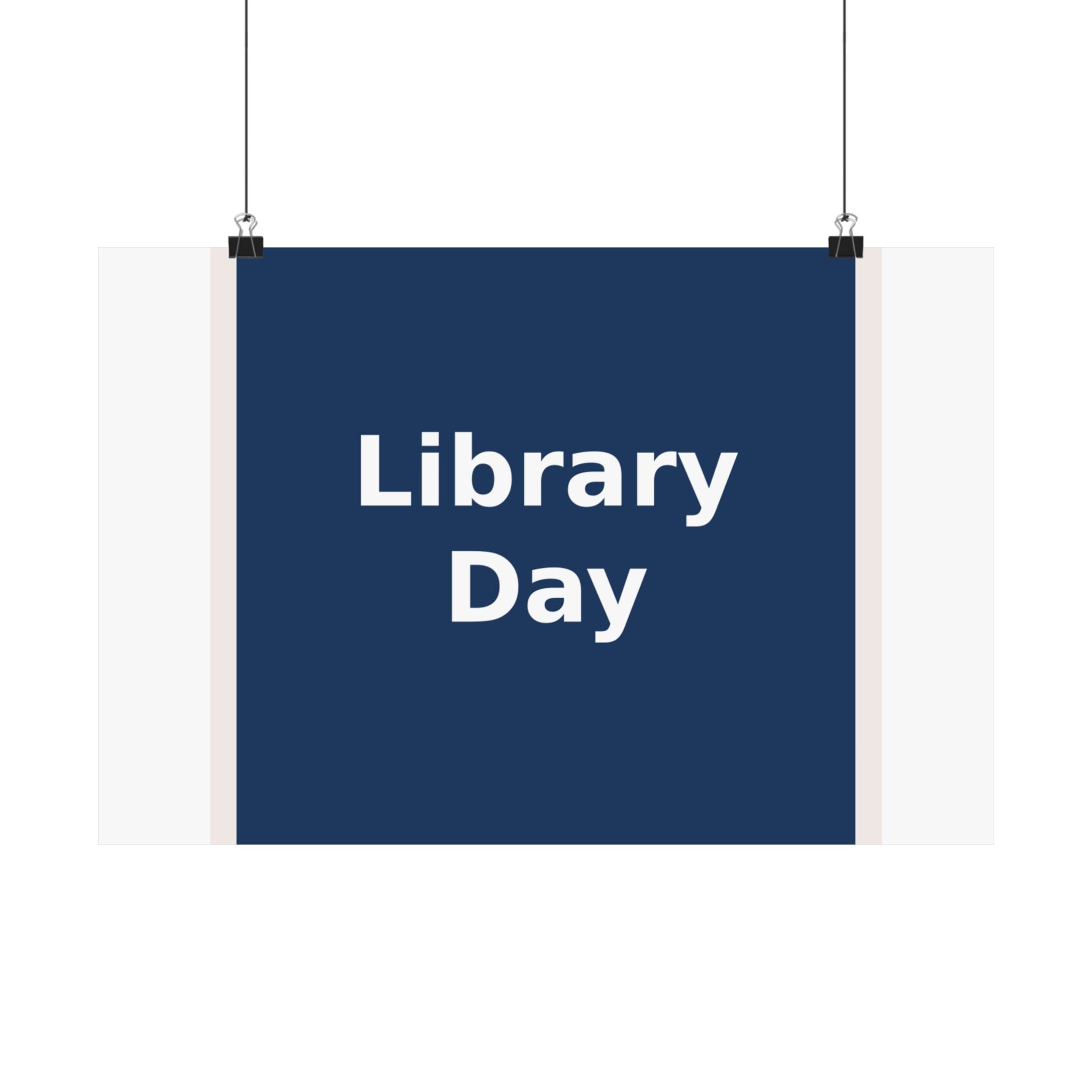 "Library Day" Black Cat Poster | College Girl Gift | Fashion | KayKay Classics