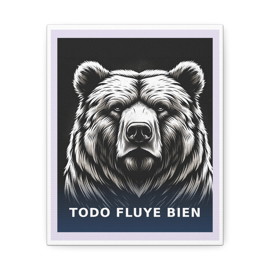 "Todo fluye bien" Black Cat Canvas | College Girl Gift | Fashion | KayKay Classics