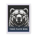 "Todo fluye bien" Black Cat Canvas | College Girl Gift | Fashion | KayKay Classics