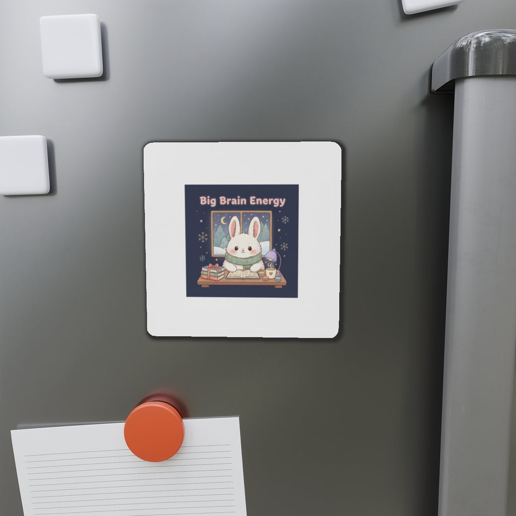 Bunny Die-Cut Magnet – Big Brain Energy