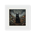 Cat Die-Cut Magnet – Library Days Are the Best Days