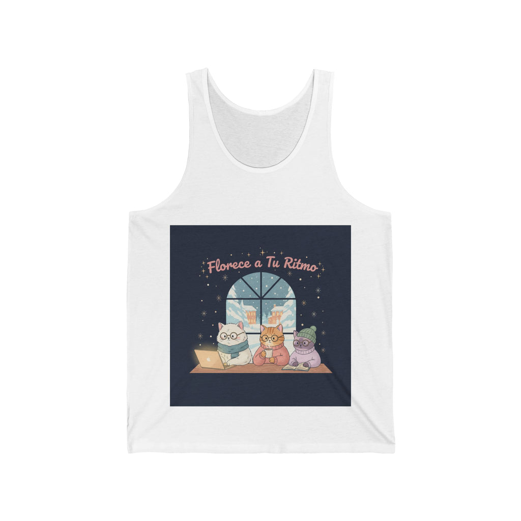 Cat Tank Top – Florece a Tu Ritmo
