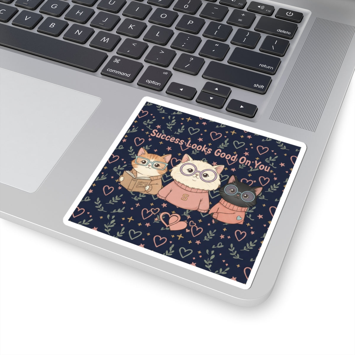 Cats With Glasses Kiss-Cut Sticker – Success Looks Good on You
