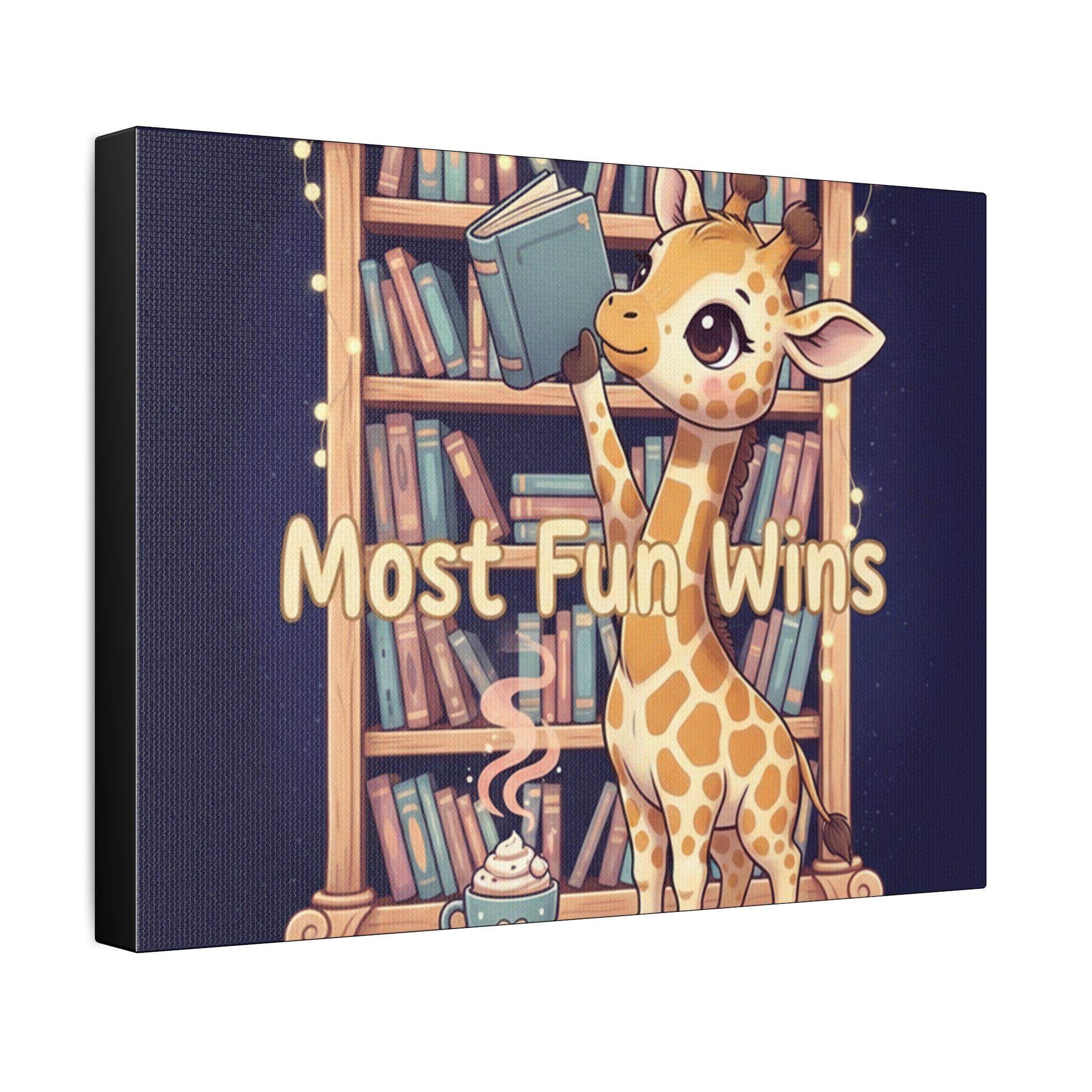 Giraffe Canvas Print – Most Fun Wins