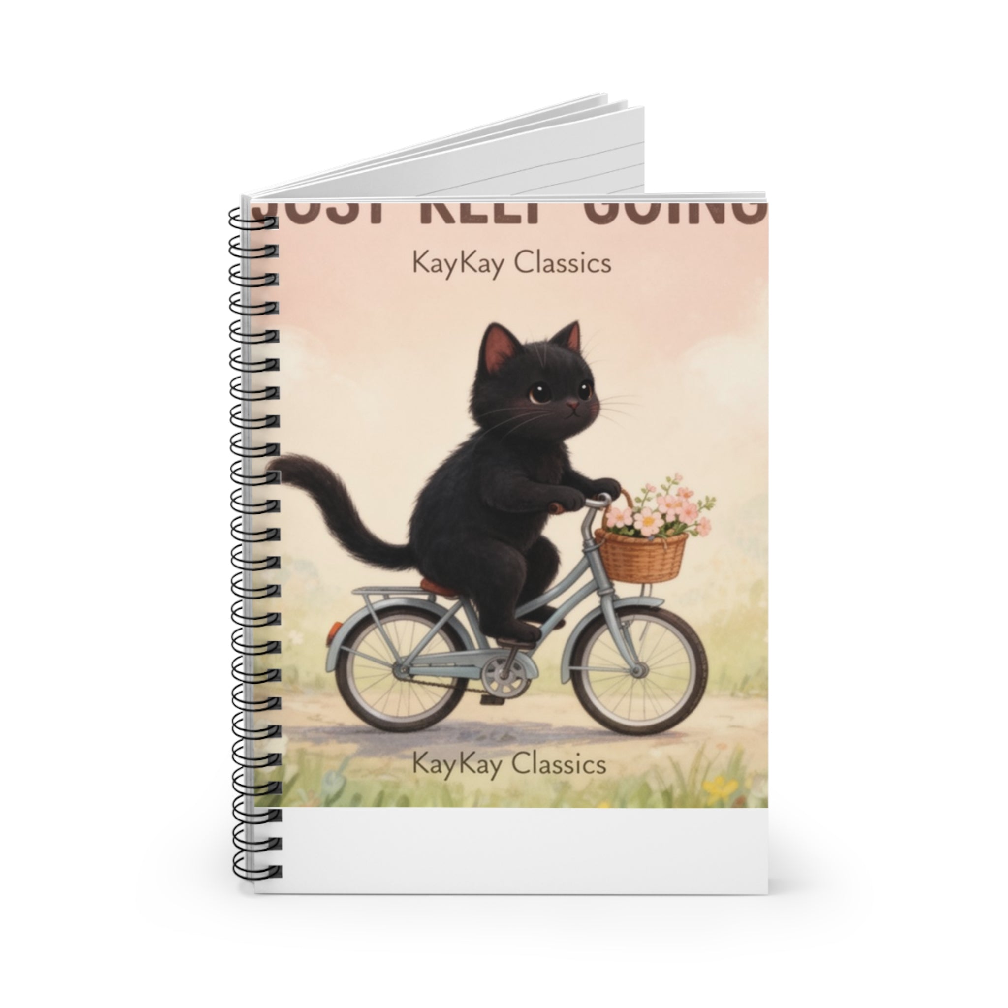 JUST KEEP GOING Spiral Notebook