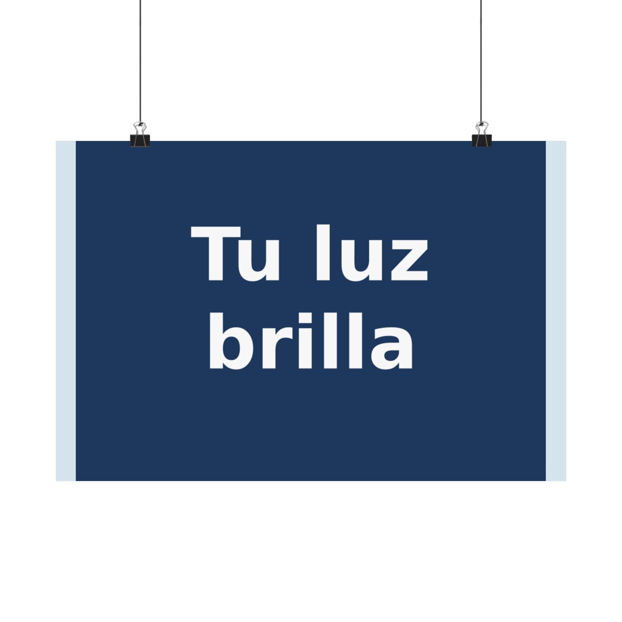 "Tu luz brilla" Black Cat Poster | Trendy Gift for Her | Lifestyle | KayKay Classics