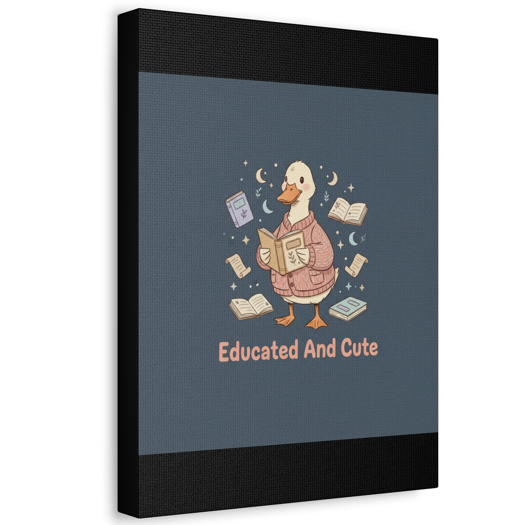 educated and cute Canvas