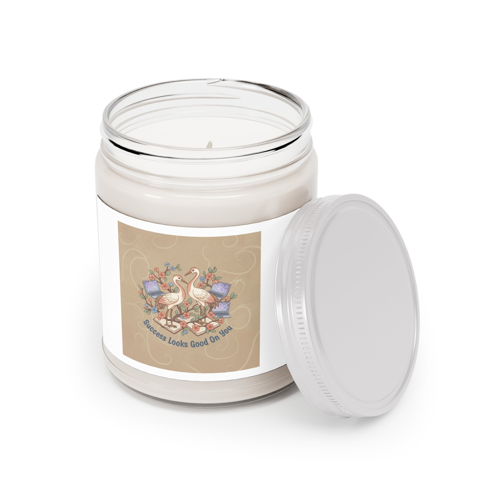 Success Looks Good On You Storks Scented Candle