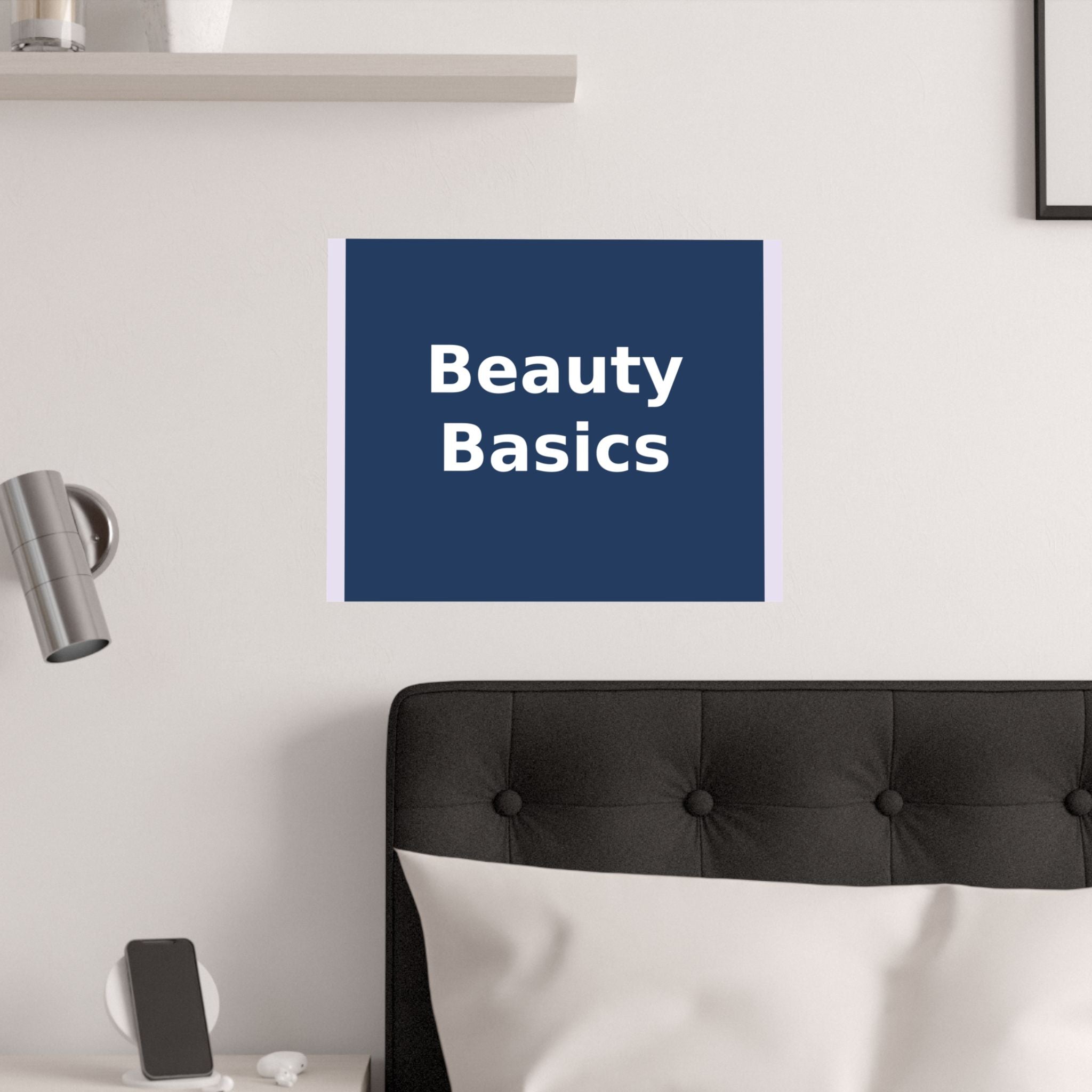 "Beauty Basics" Black Cat Poster | College Girl Gift | Fashion | KayKay Classics