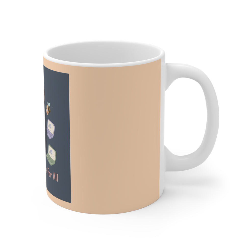 Black Cat Mug 11oz – Liberty and Justice for All