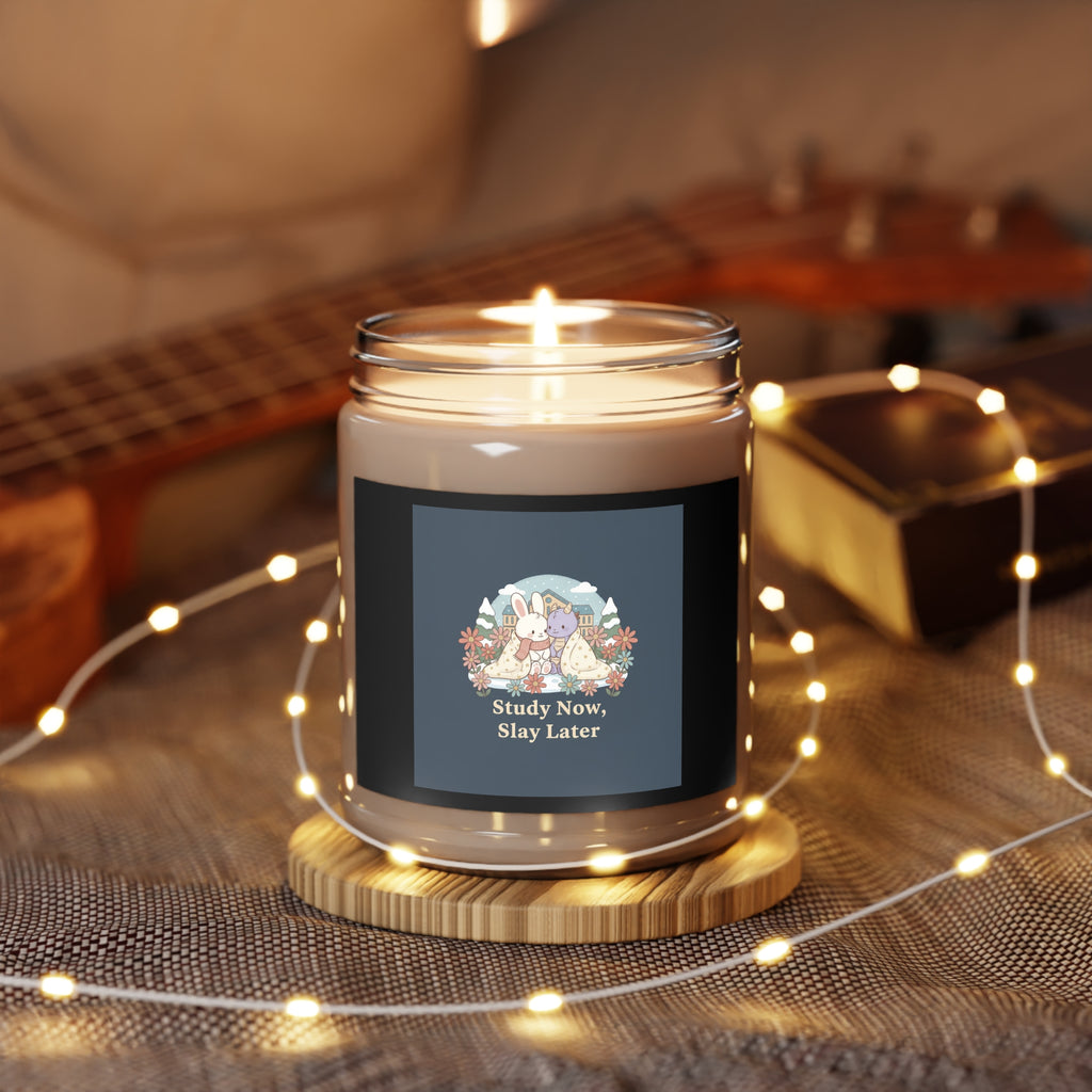 Study Now, Slay Later Bunny, unicorn Scented Candle