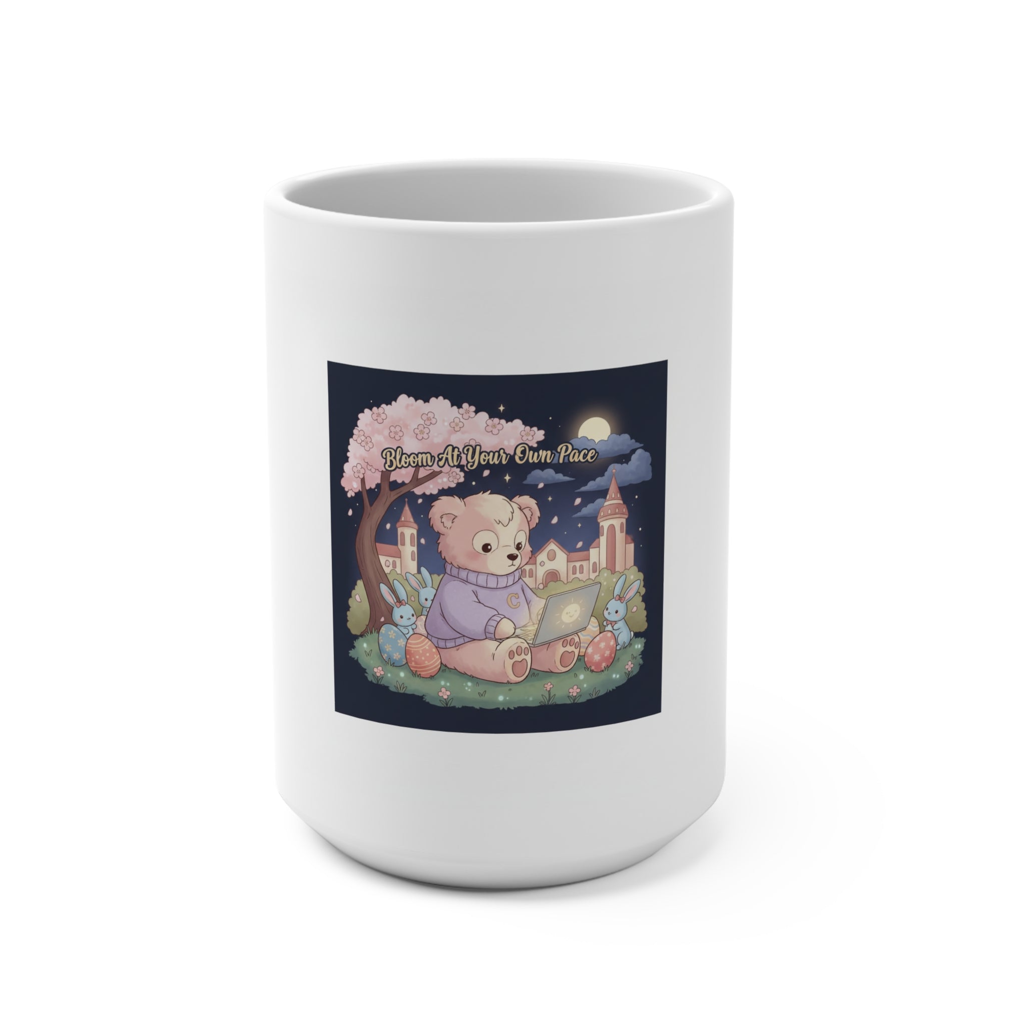 Bear Mug 15oz – Bloom at Your Own Pace