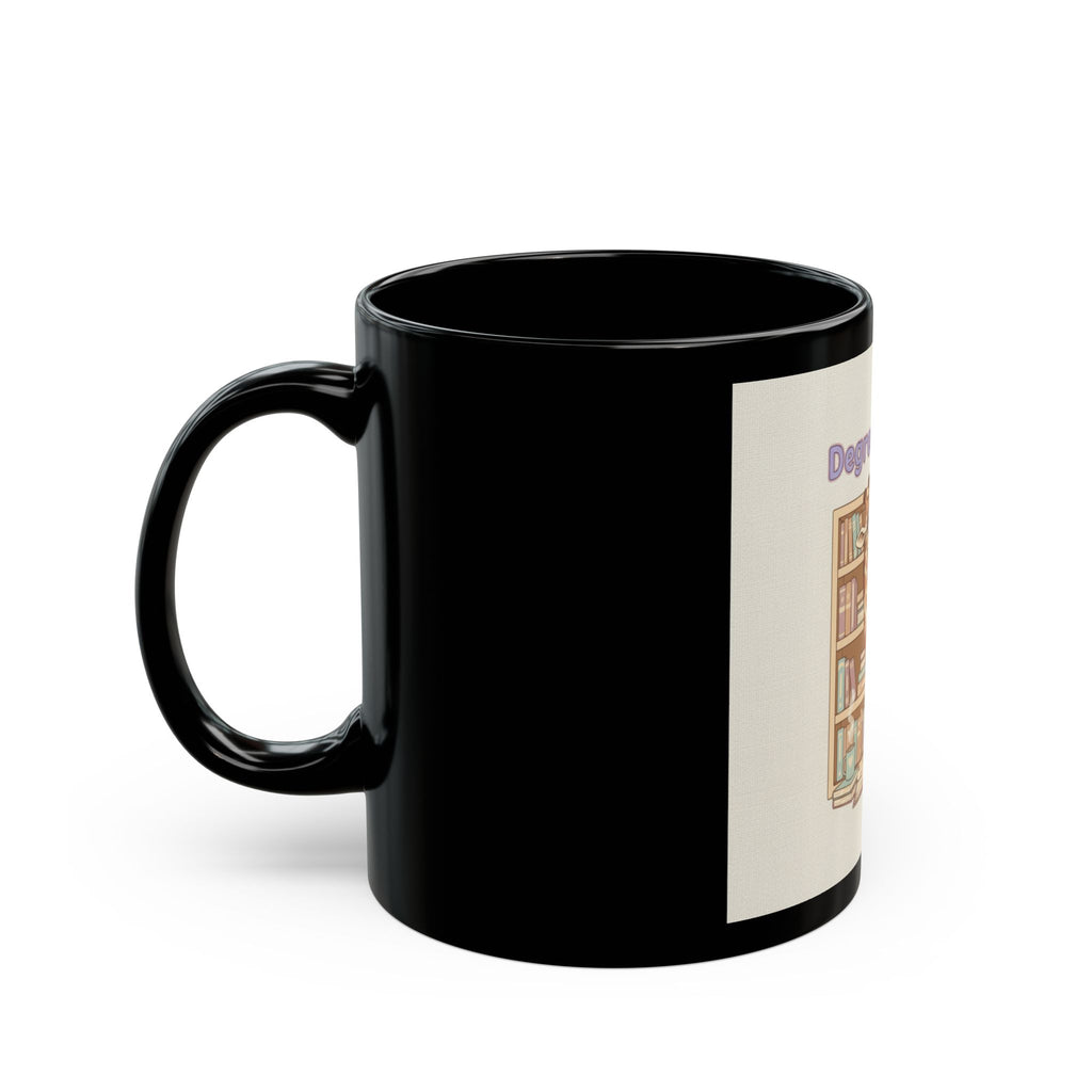 Degree Loading Giraffe Black Mug 11oz