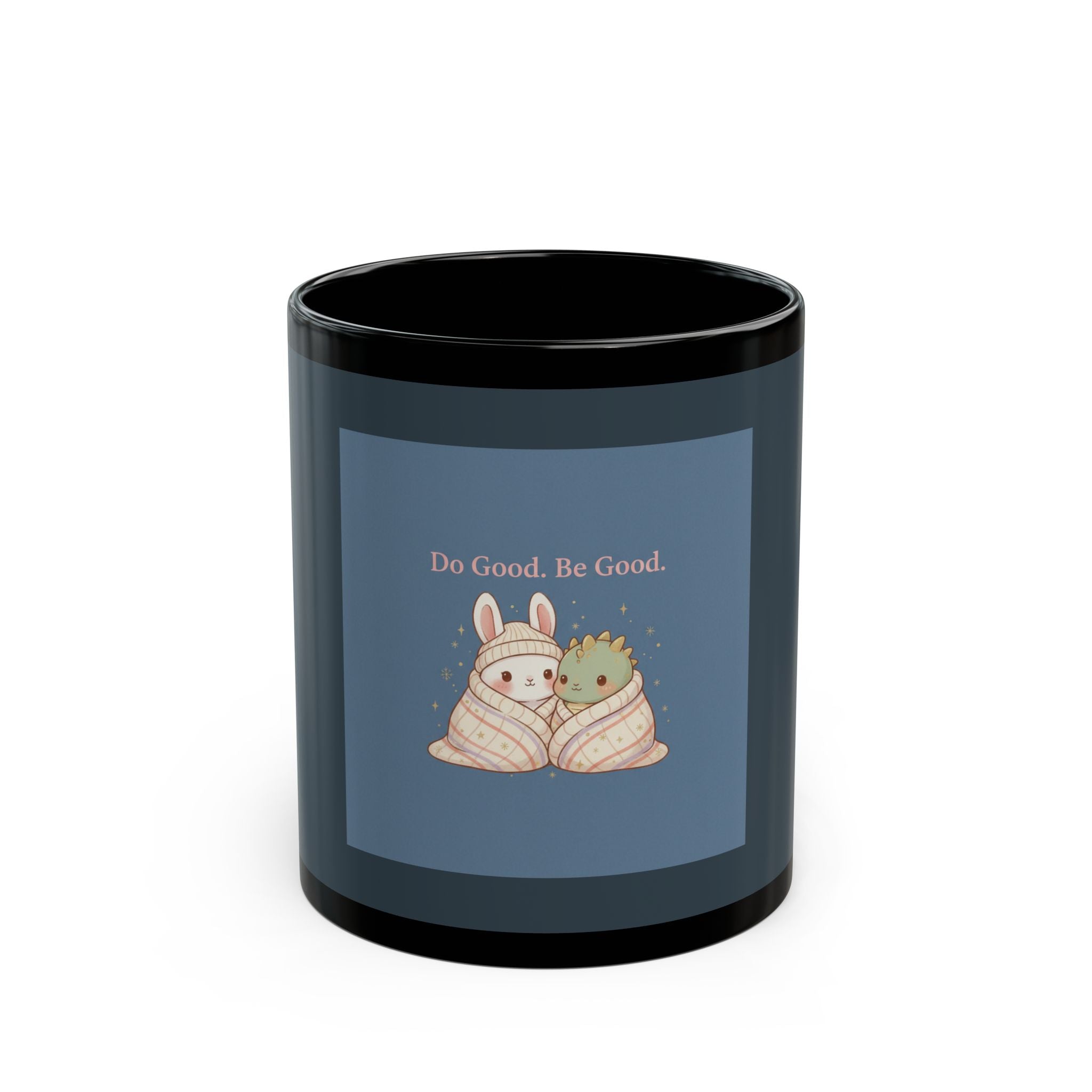 Bunny Black Mug 11oz – Do Good. Be Good