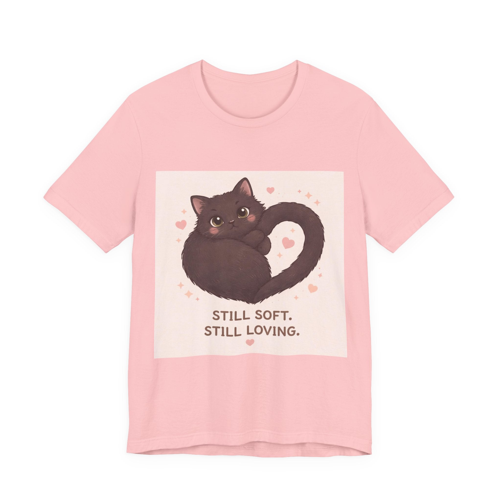 "STILL SOFT. STILL LOVING" Black Cat Women Tee | College Girl Gift | Fashion | KayKay Classics